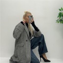 maglia in cashmere collo alto stretch